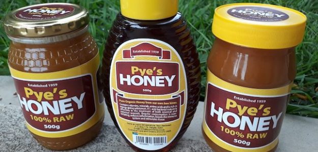cropped Pyes Honey organic honey banner